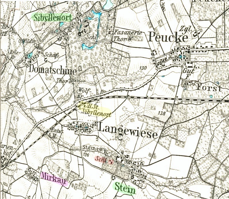 mapa zámku Stein
