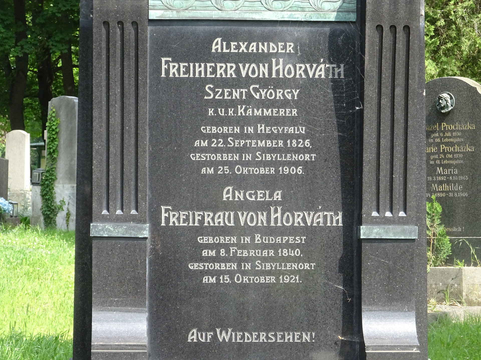 Hrob Alexandra a Gabriely Horváth