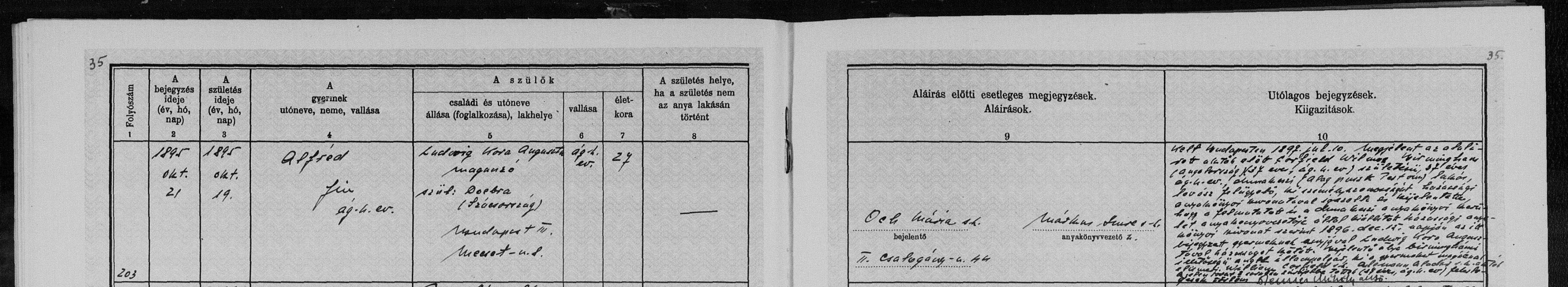 rodny list Cory Corfield