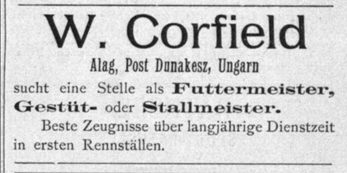 William Corfield job add