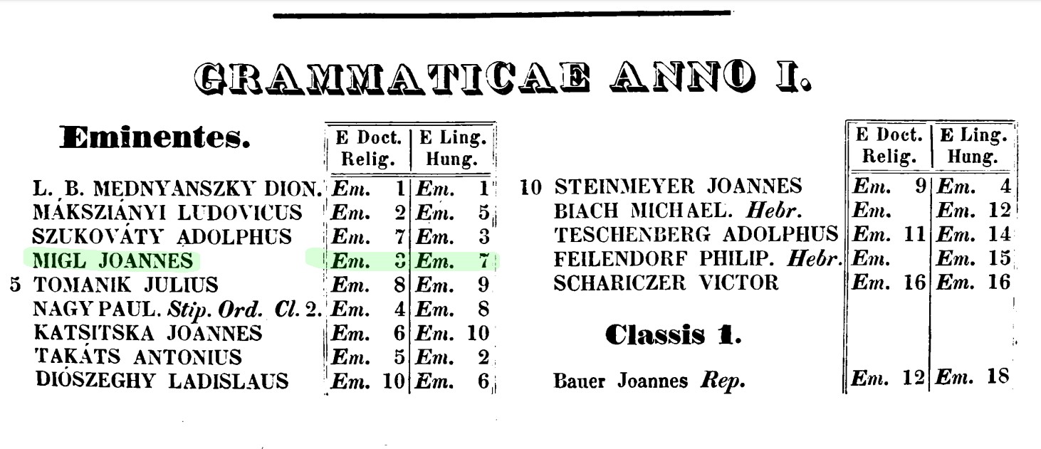ročenka 1840