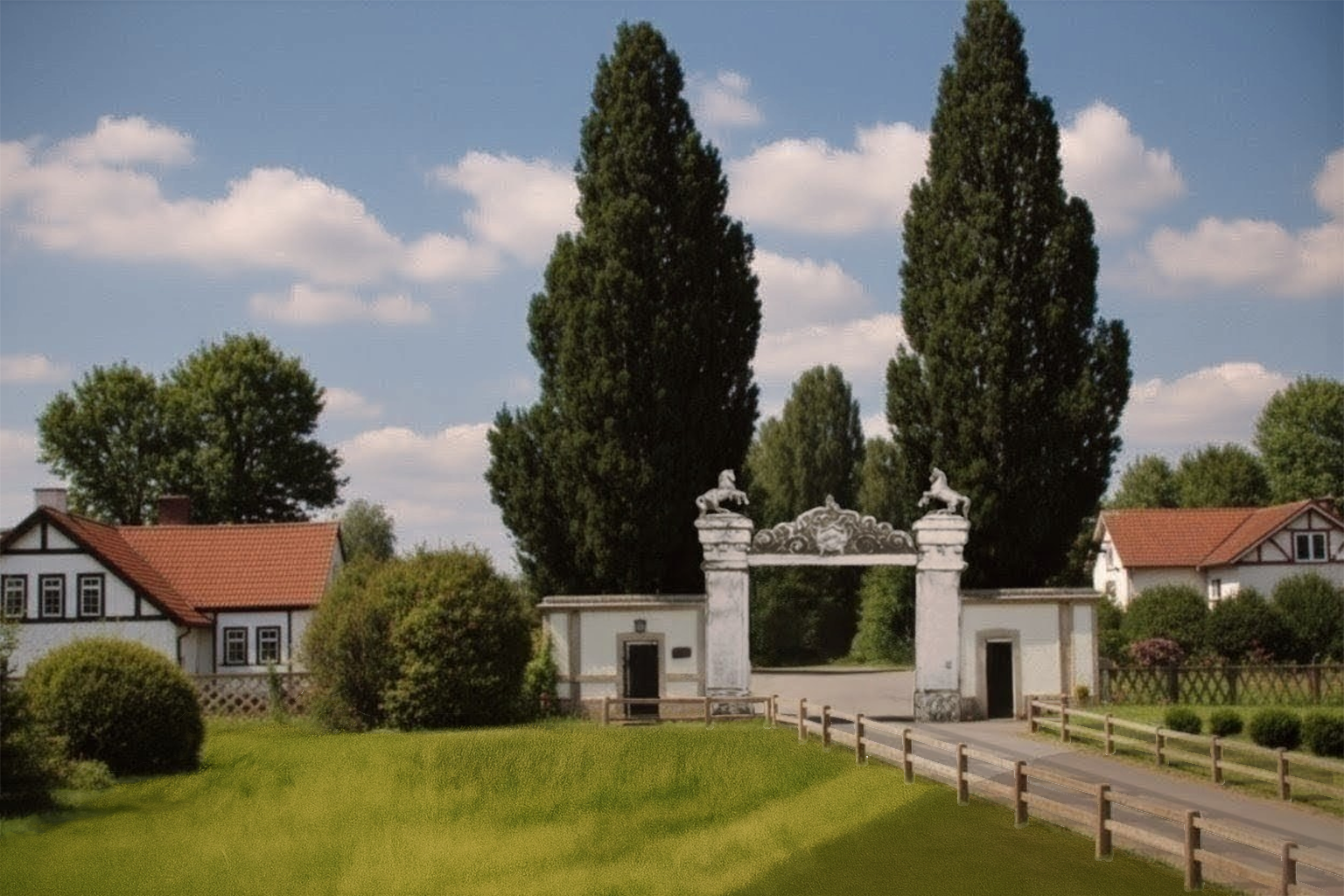 Vstupná brána do Rusovského žrebčína